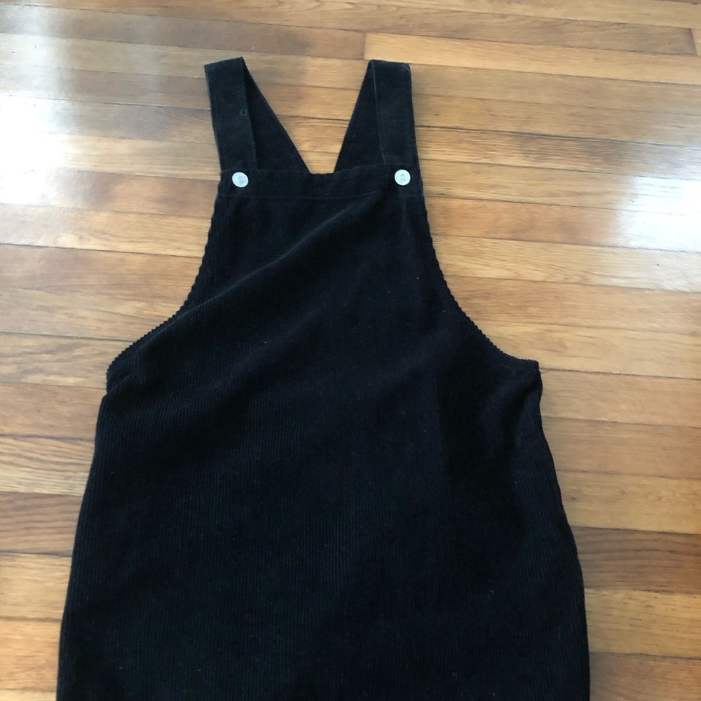 Urban Outfitters Black Corduroy Mini Dress